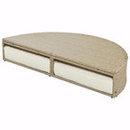 Outdoor Wicker Rattan Double Daybed with Retractable Canopy