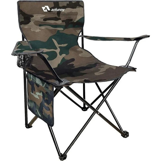 Folding Camping Chairs with Carrying Bag and Cup Holder