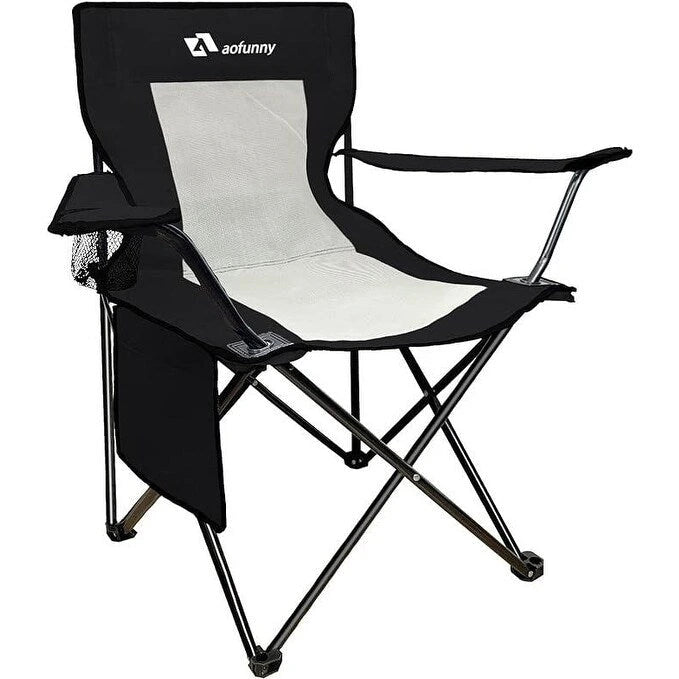 Folding Camping Chairs with Carrying Bag and Cup Holder