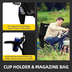 Folding Camping Chairs with Carrying Bag and Cup Holder