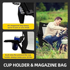 Folding Camping Chairs with Carrying Bag and Cup Holder