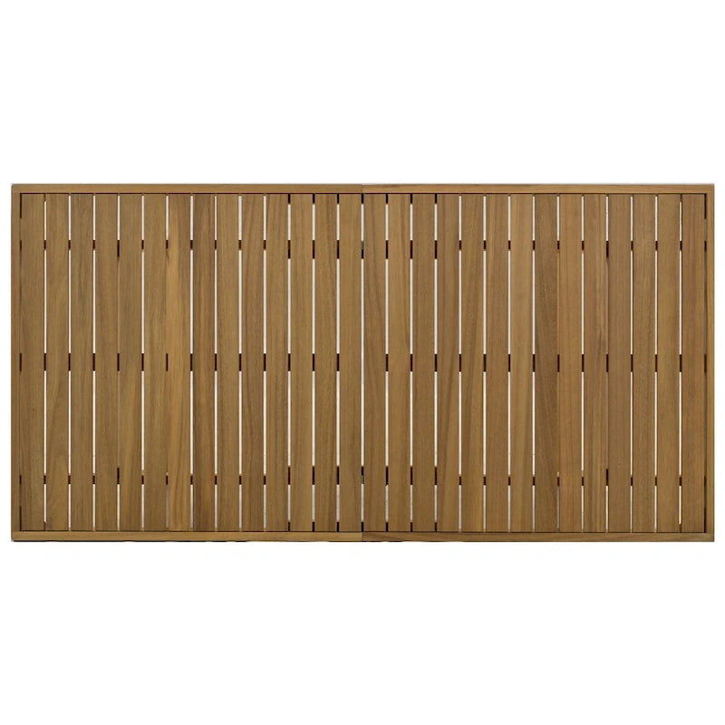 Multi-person Outdoor Acacia Wood Dining Table and Chair Set