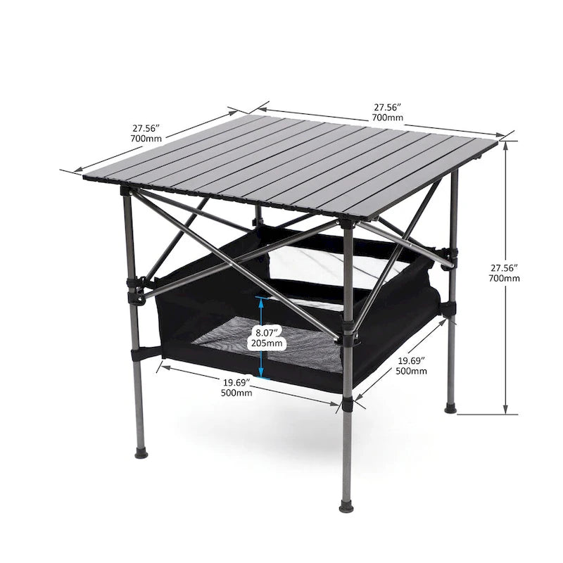 Set of 3, Folding Outdoor Table and Chairs Set for Indoor, Outdoor Camping, Picnics, Beach,Backyard, BBQ, Party, Patio