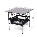 Set of 3, Folding Outdoor Table and Chairs Set for Indoor, Outdoor Camping, Picnics, Beach,Backyard, BBQ, Party, Patio