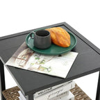 3 Piece Outdoor Rattan Rocking Chair with Coffee Table