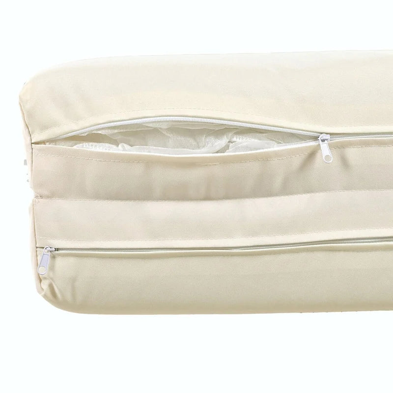 Outdoor Patio Sunbed with Curtains, High Comfort, Suitable