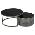 Nestfair 9-Pieces Wicker Outdoor Patio Sofa Set with Pillows and Cushions