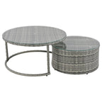 Nestfair 9-Pieces Wicker Outdoor Patio Sofa Set with Pillows and Cushions