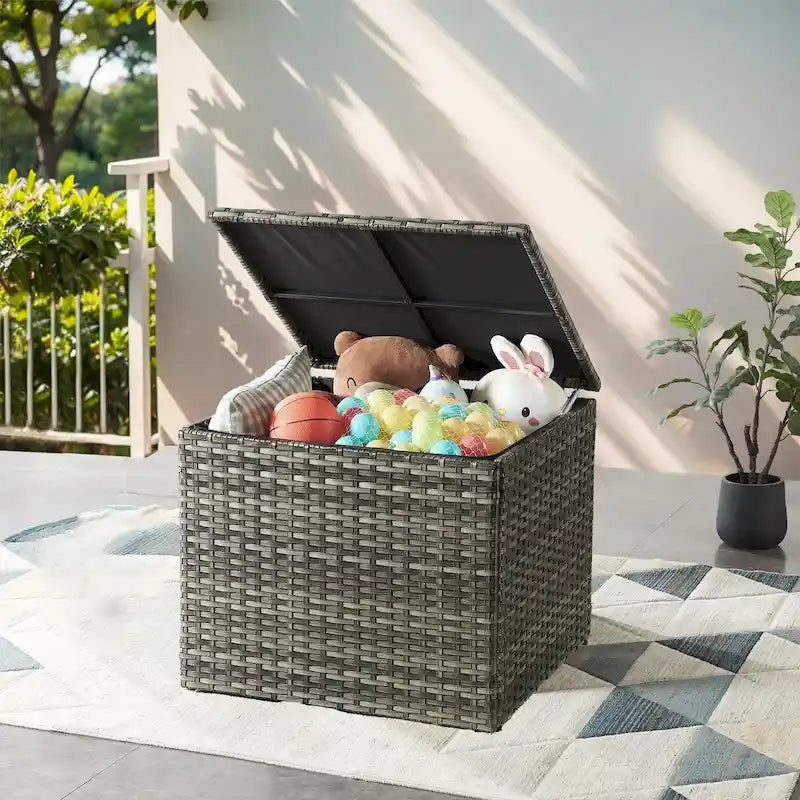 Patio Outdoor Patio Storage Box Waterproof Table