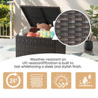 Patio Outdoor Patio Storage Box Waterproof Table