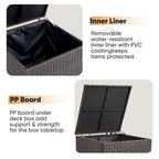 Patio Outdoor Patio Storage Box Waterproof Table