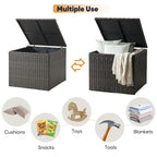 Patio Outdoor Patio Storage Box Waterproof Table