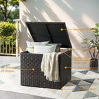 Patio Outdoor Patio Storage Box Waterproof Table