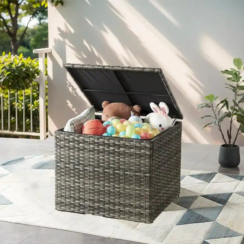 Patio Outdoor Patio Storage Box Waterproof Table