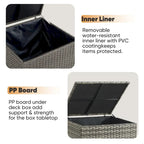 Patio Outdoor Patio Storage Box Waterproof Table