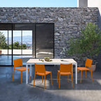 WRGHOME Modern Stacking Patio Dining Side Chair Indoor/Outdoor (Set of 2) - 31.30 H X 19.29 W X 21.06 D