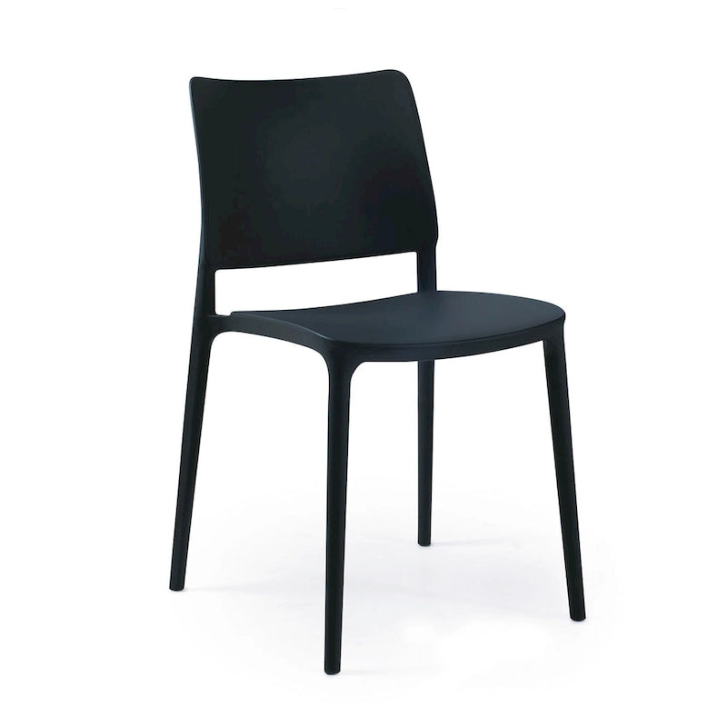 WRGHOME Modern Stacking Patio Dining Side Chair Indoor/Outdoor (Set of 2) - 31.30 H X 19.29 W X 21.06 D