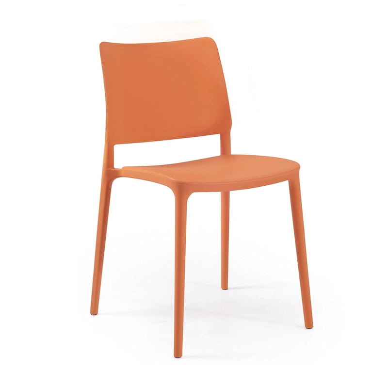 WRGHOME Modern Stacking Patio Dining Side Chair Indoor/Outdoor (Set of 2) - 31.30 H X 19.29 W X 21.06 D
