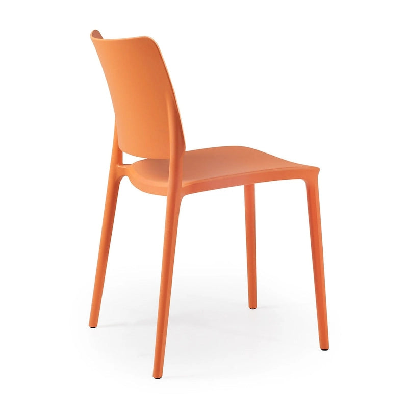WRGHOME Modern Stacking Patio Dining Side Chair Indoor/Outdoor (Set of 2) - 31.30 H X 19.29 W X 21.06 D