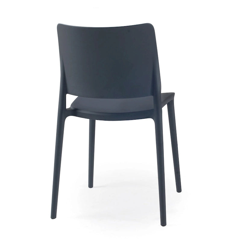 WRGHOME Modern Stacking Patio Dining Side Chair Indoor/Outdoor (Set of 2) - 31.30 H X 19.29 W X 21.06 D
