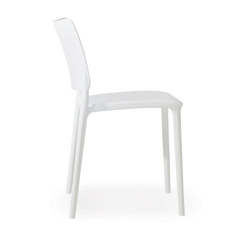 WRGHOME Modern Stacking Patio Dining Side Chair Indoor/Outdoor (Set of 2) - 31.30 H X 19.29 W X 21.06 D