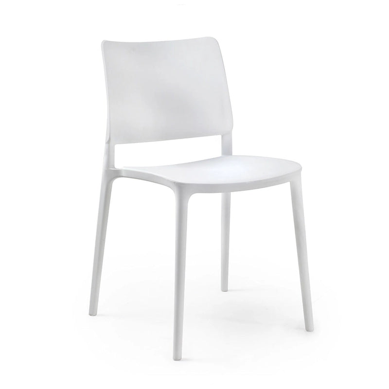 WRGHOME Modern Stacking Patio Dining Side Chair Indoor/Outdoor (Set of 2) - 31.30 H X 19.29 W X 21.06 D