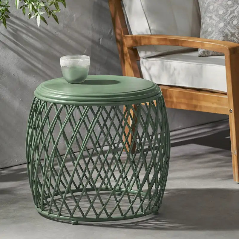 19.75Outdoor Side Table Patio Table Accent Table Small End Table Porch Beach Patio Garden