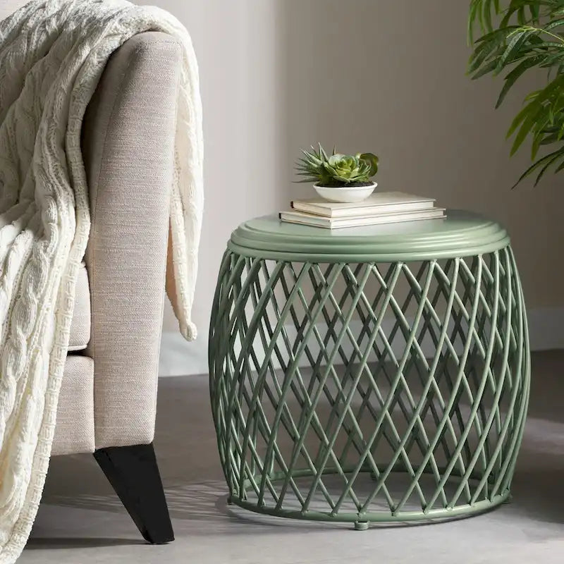19.75Outdoor Side Table Patio Table Accent Table Small End Table Porch Beach Patio Garden