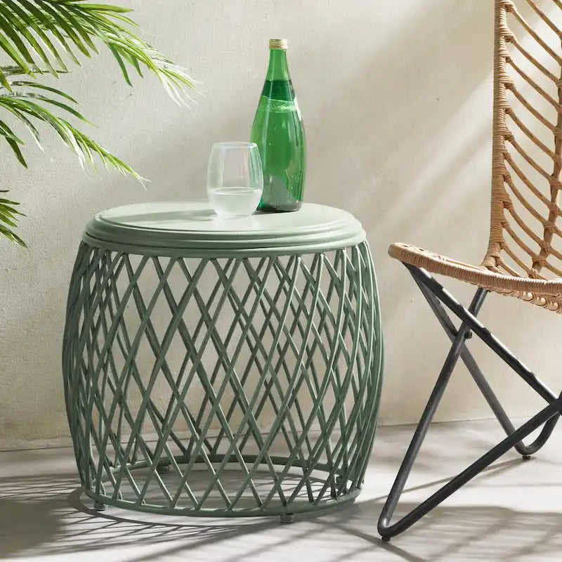 19.75Outdoor Side Table Patio Table Accent Table Small End Table Porch Beach Patio Garden