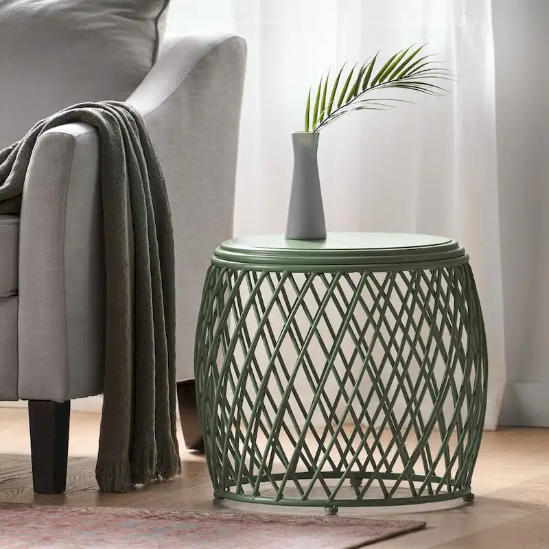 19.75Outdoor Side Table Patio Table Accent Table Small End Table Porch Beach Patio Garden
