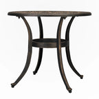 Round Garden Cast Aluminum Table