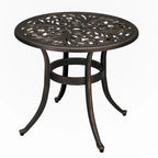 Round Garden Cast Aluminum Table
