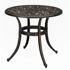 Round Garden Cast Aluminum Table