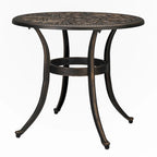 Round Garden Cast Aluminum Table