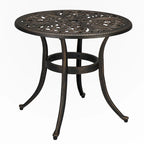 Round Garden Cast Aluminum Table