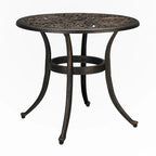 Round Garden Cast Aluminum Table