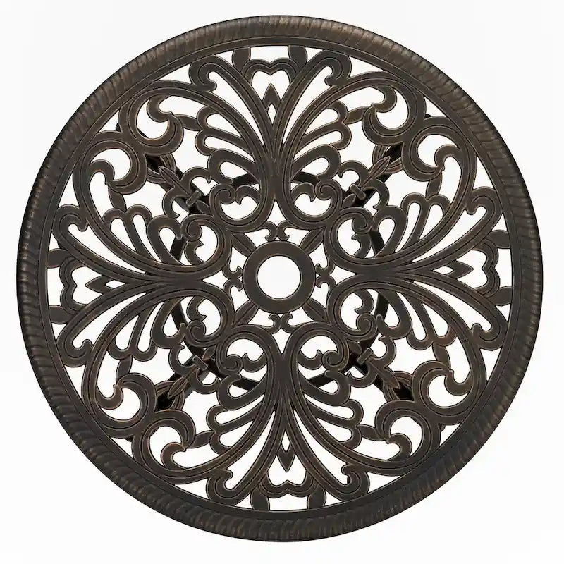 Round Garden Cast Aluminum Table