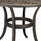 Round Garden Cast Aluminum Table