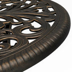 Round Garden Cast Aluminum Table