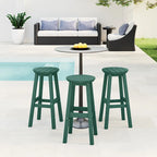 Polytrends Laguna Hdpe All Weather Outdoor Patio 29 Round Bar Stool (Set Of 3)