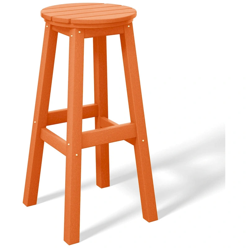 Polytrends Laguna Hdpe All Weather Outdoor Patio 29 Round Bar Stool (Set Of 3)
