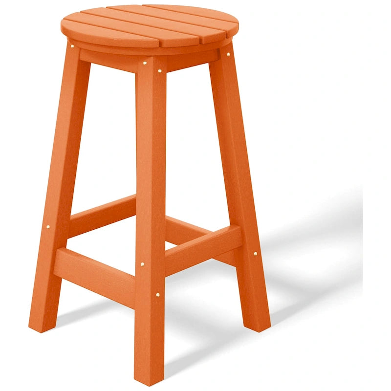 Polytrends Laguna Hdpe All Weather Outdoor Patio 29 Round Bar Stool (Set Of 3)