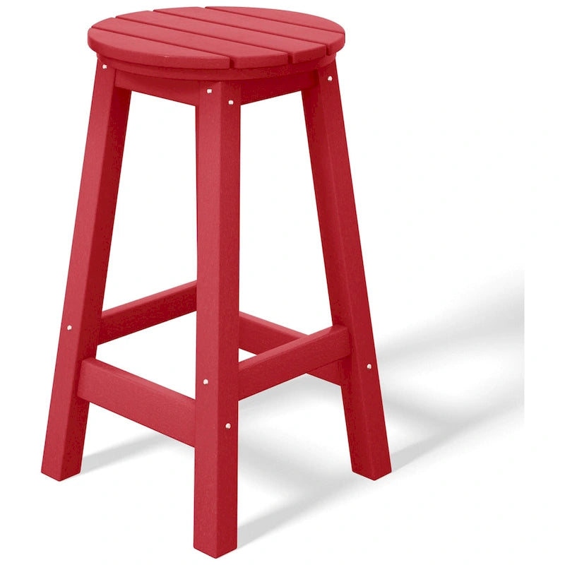 Polytrends Laguna Hdpe All Weather Outdoor Patio 29 Round Bar Stool (Set Of 3)