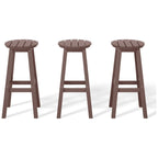 Polytrends Laguna Hdpe All Weather Outdoor Patio 29 Round Bar Stool (Set Of 3)