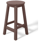 Polytrends Laguna Hdpe All Weather Outdoor Patio 29 Round Bar Stool (Set Of 3)