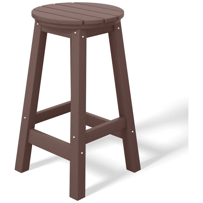 Polytrends Laguna Hdpe All Weather Outdoor Patio 29 Round Bar Stool (Set Of 3)