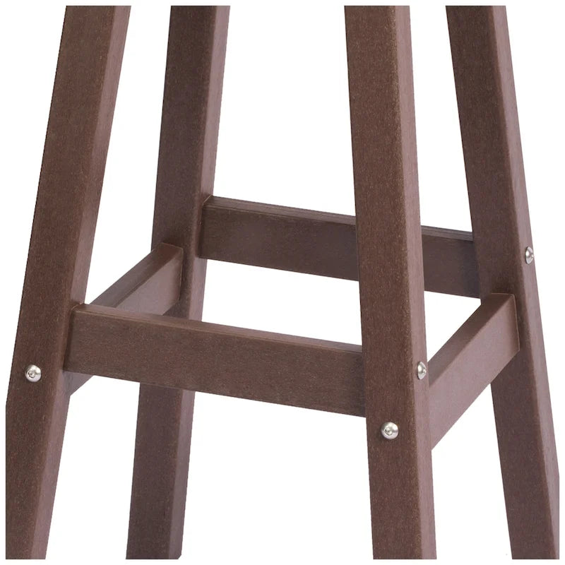 Polytrends Laguna Hdpe All Weather Outdoor Patio 29 Round Bar Stool (Set Of 3)