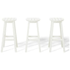 Polytrends Laguna Hdpe All Weather Outdoor Patio 29 Round Bar Stool (Set Of 3)