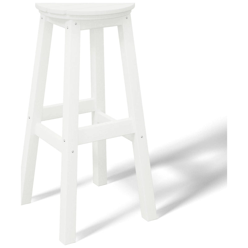 Polytrends Laguna Hdpe All Weather Outdoor Patio 29 Round Bar Stool (Set Of 3)