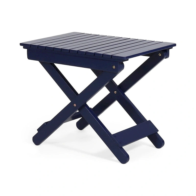 Outdoor Folding Wooden Side Table 15D x 22.75W x 18.25H